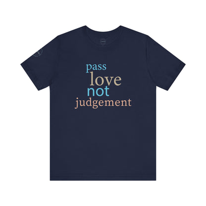 "Pass Love" Multi Print-Unisex Cotton Crew Tee