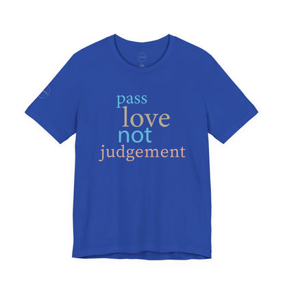 "Pass Love" Multi Print-Unisex Cotton Crew Tee